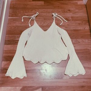 LA Hearts Tie Shoulder Sweater
